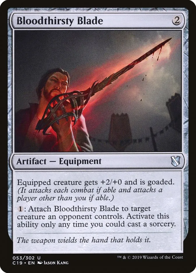 2019 Commander 2019 Bloodthirsty Blade #53 uncommon card image
