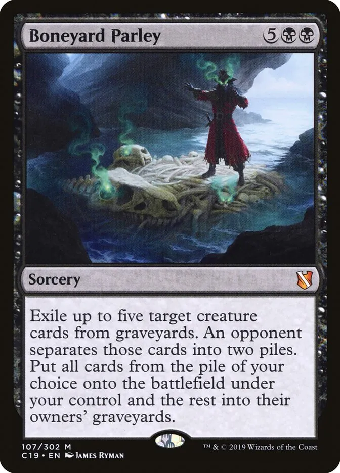 2019 Commander 2019 Boneyard Parley #107 mythic card image