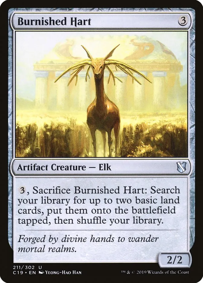 2019 Commander 2019 Burnished Hart uncommon #211 uncommon card image