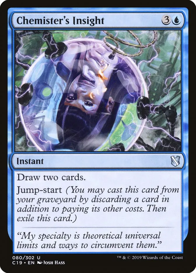 2019 Commander 2019 Chemister's Insight #80 uncommon card image