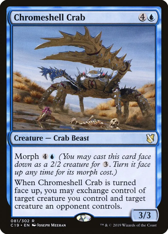 2019 Commander 2019 Chromeshell Crab rare #81 rare card image