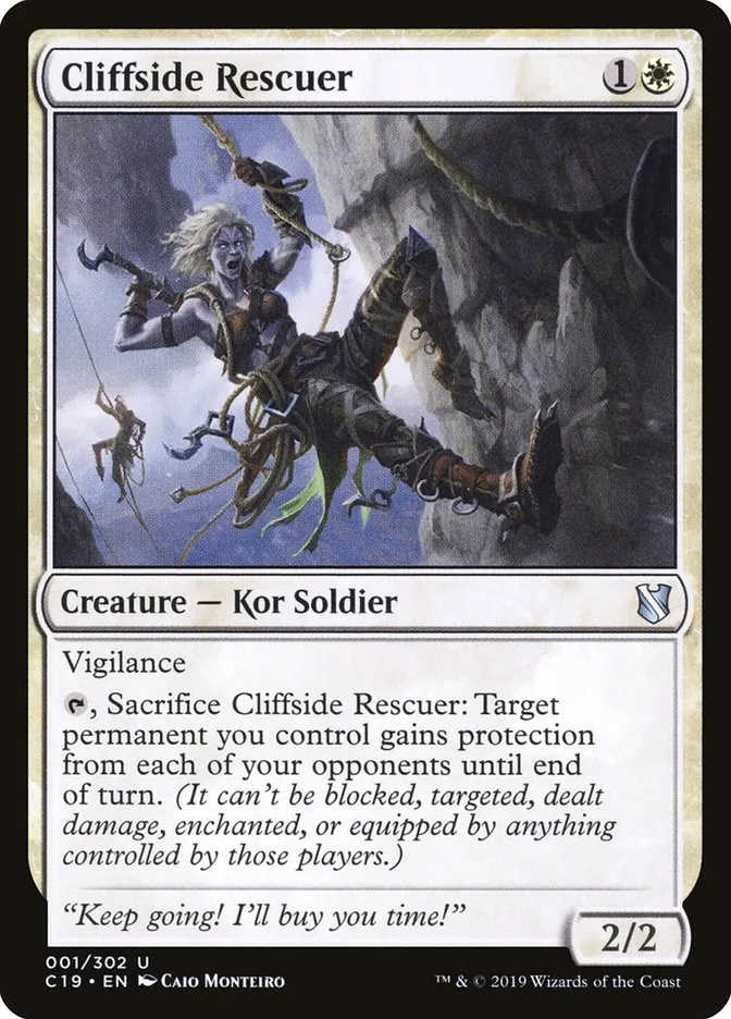 2019 Commander 2019 Cliffside Rescuer uncommon #1 uncommon card image
