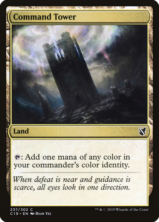 2019 Commander 2019 Command Tower common #237 common card image