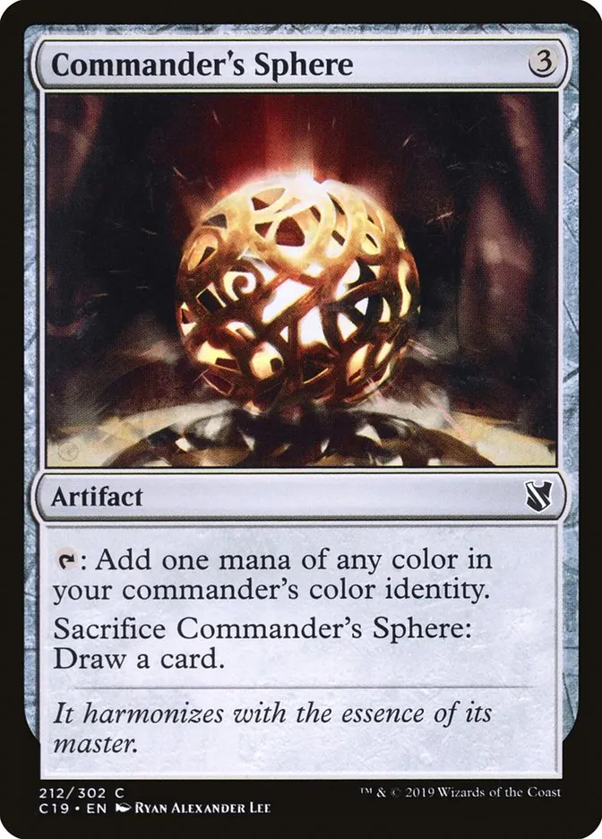 2019 Commander 2019 Commander's Sphere common #212 common card image