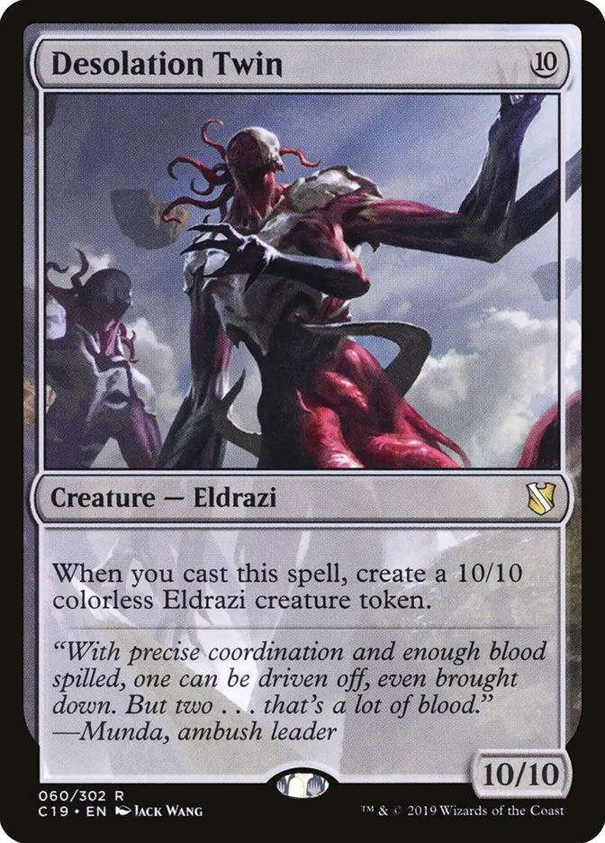 2019 Commander 2019 Desolation Twin rare #60 rare card image