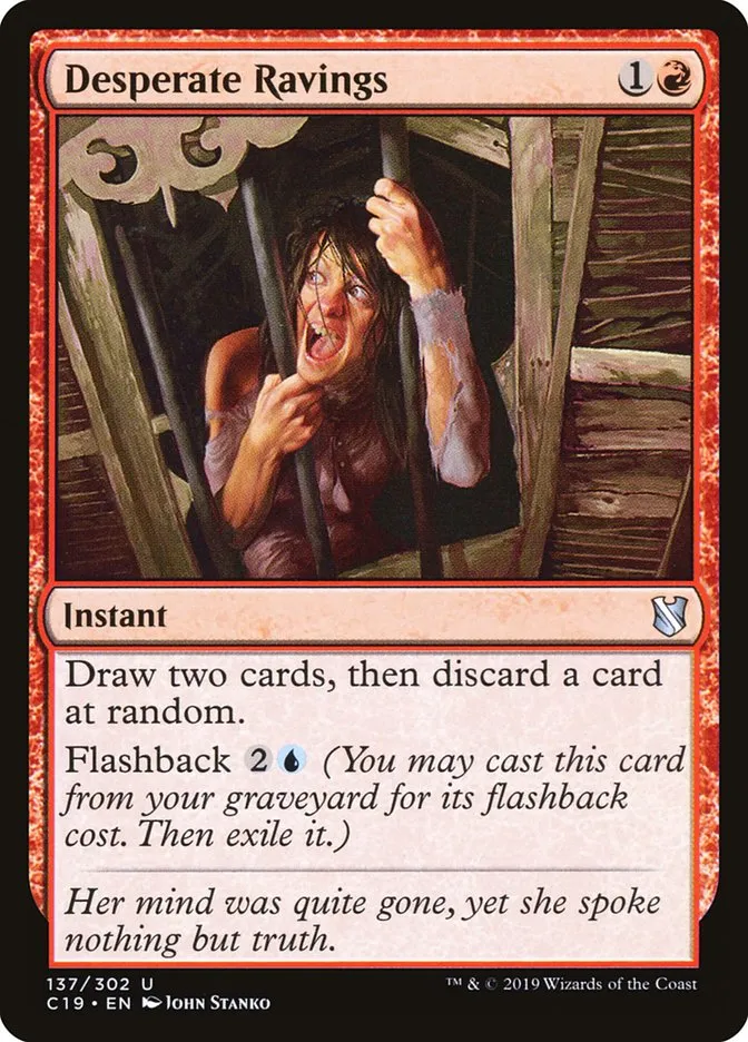 2019 Commander 2019 Desperate Ravings uncommon #137 uncommon card image