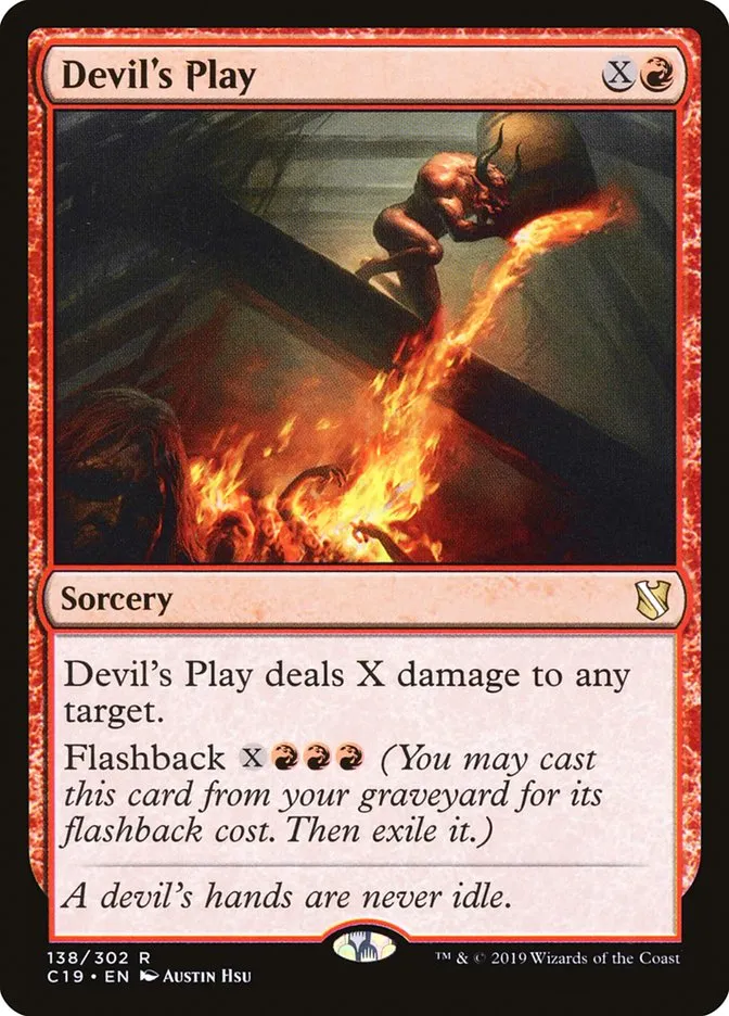 2019 Commander 2019 Devil's Play rare #138 rare card image