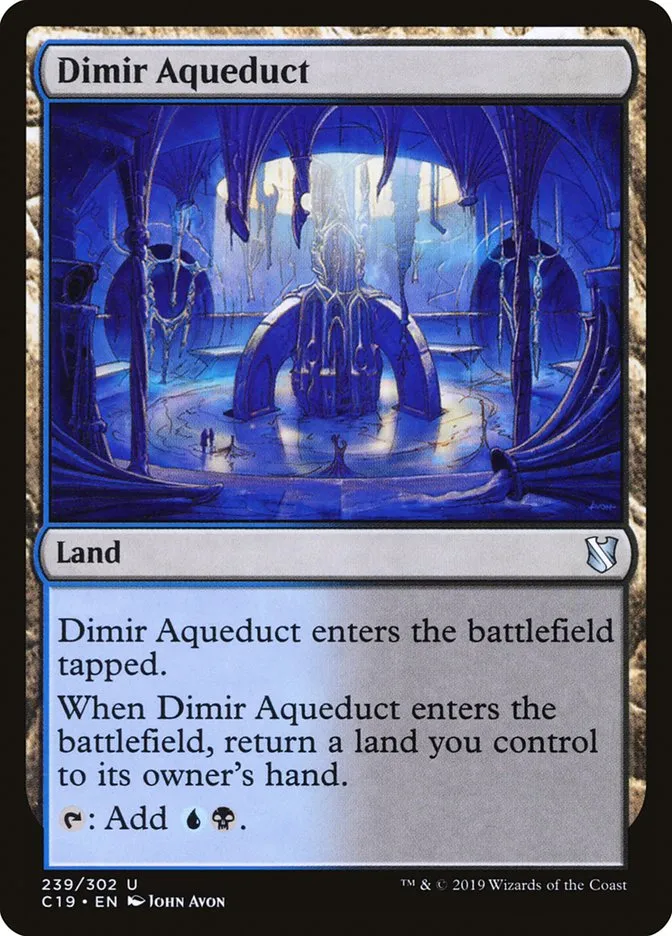 2019 Commander 2019 Dimir Aqueduct uncommon #239 uncommon card image