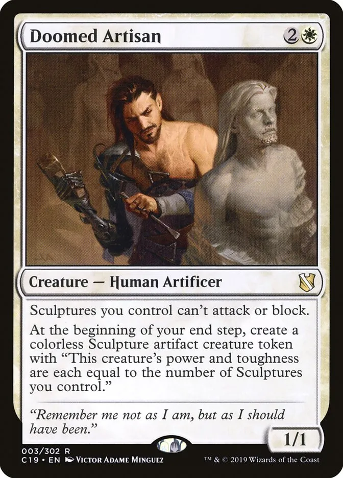2019 Commander 2019 Doomed Artisan rare #3 rare card image
