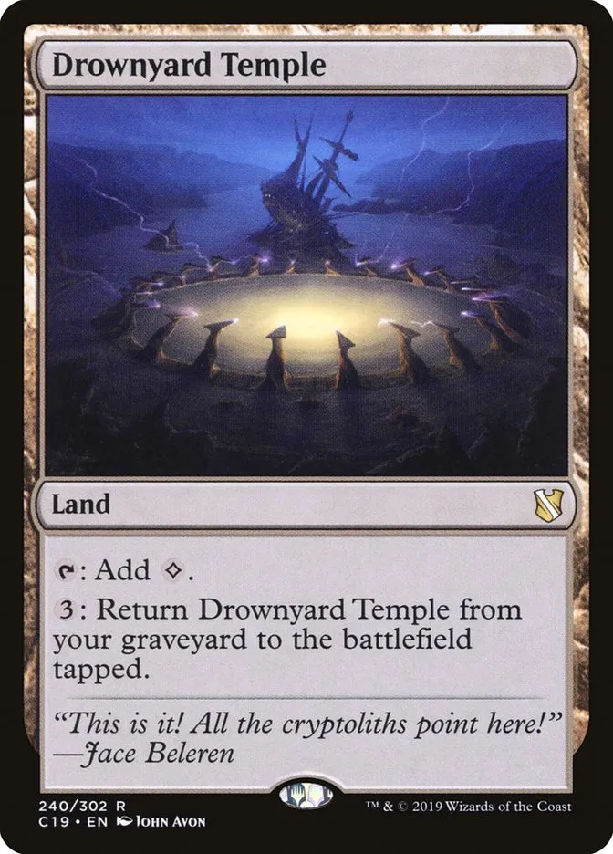 2019 Commander 2019 Drownyard Temple rare #240 rare card image