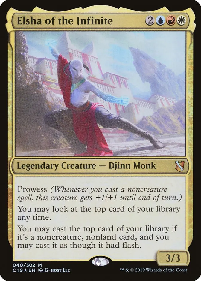 2019 Commander 2019 Elsha of the Infinite #40 mythic card image