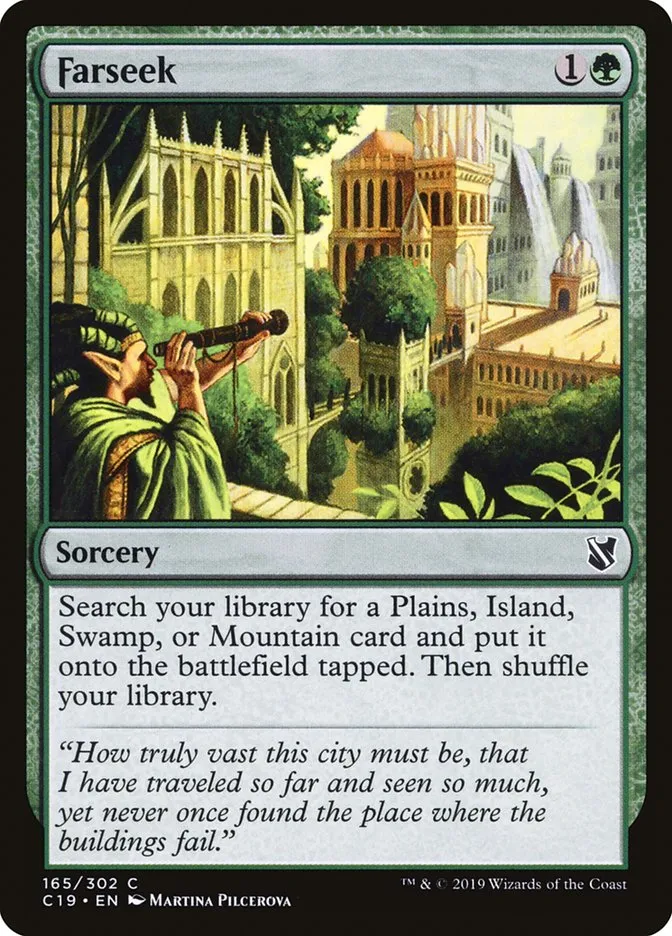 2019 Commander 2019 Farseek common #165 common card image