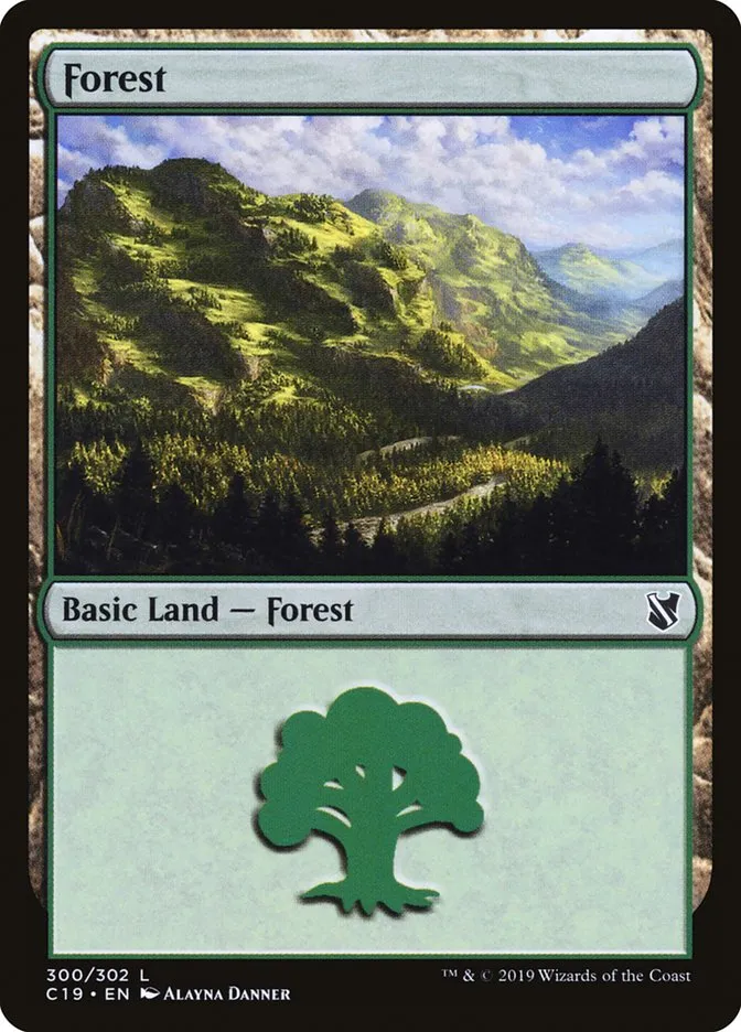2019 Commander 2019 Forest common #300 common card image