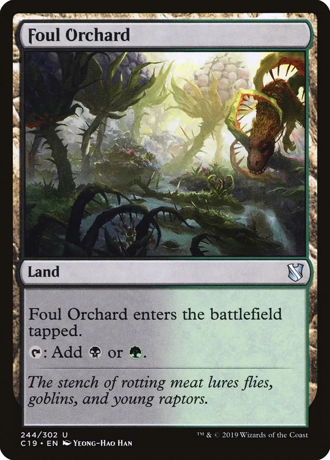 2019 Commander 2019 Foul Orchard uncommon #244 uncommon card image