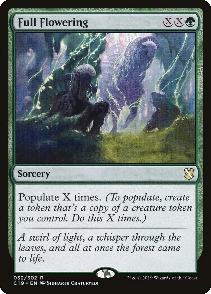 2019 Commander 2019 Full Flowering rare #32 rare card image