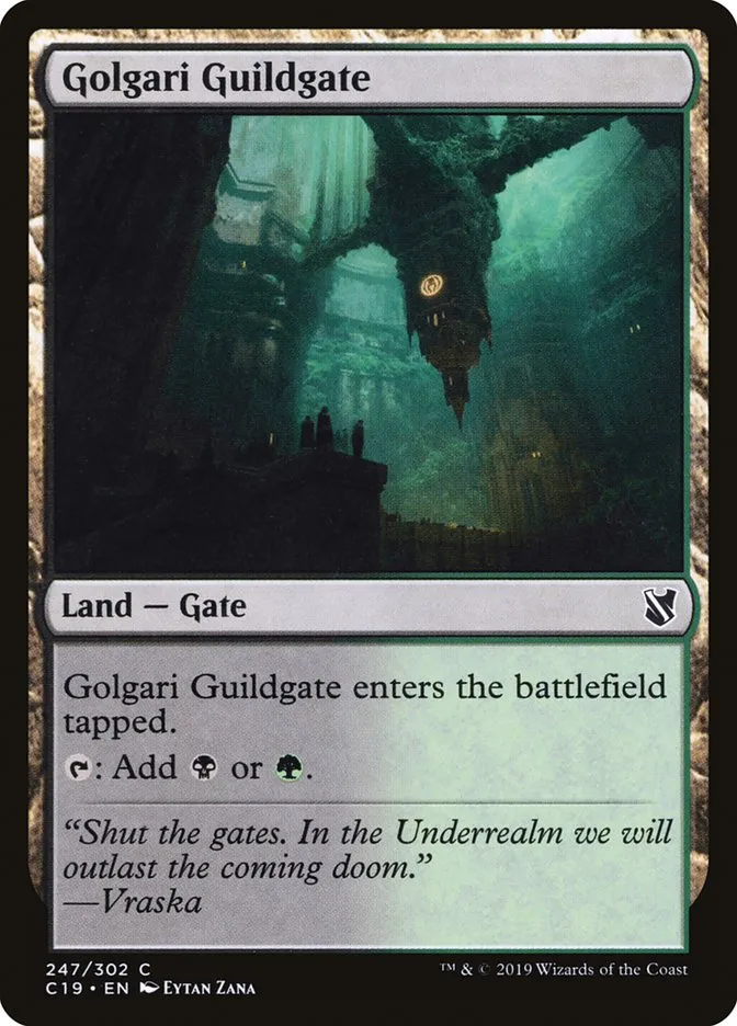 2019 Commander 2019 Golgari Guildgate common #247 common card image