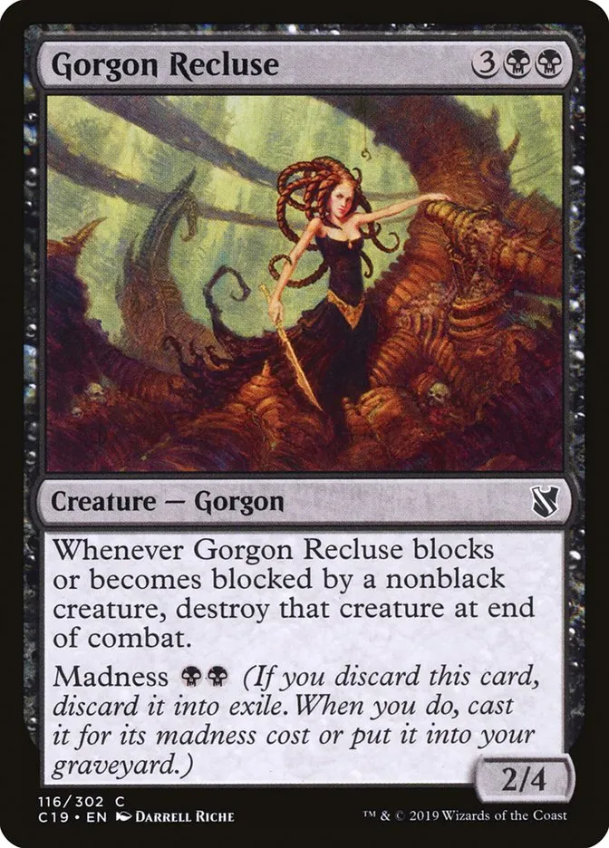 2019 Commander 2019 Gorgon Recluse common #116 common card image