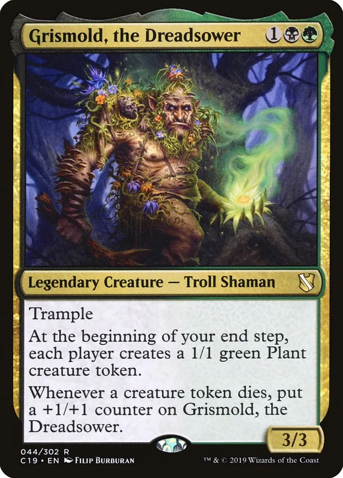 2019 Commander 2019 Grismold, the Dreadsower #44 rare card image