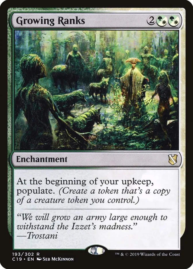 2019 Commander 2019 Growing Ranks rare #193 rare card image