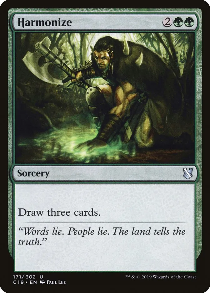 2019 Commander 2019 Harmonize uncommon #171 uncommon card image