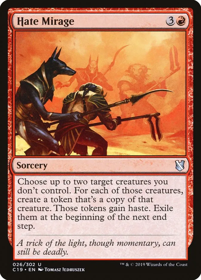 2019 Commander 2019 Hate Mirage uncommon #26 uncommon card image