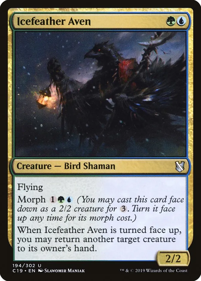 2019 Commander 2019 Icefeather Aven #194 uncommon card image