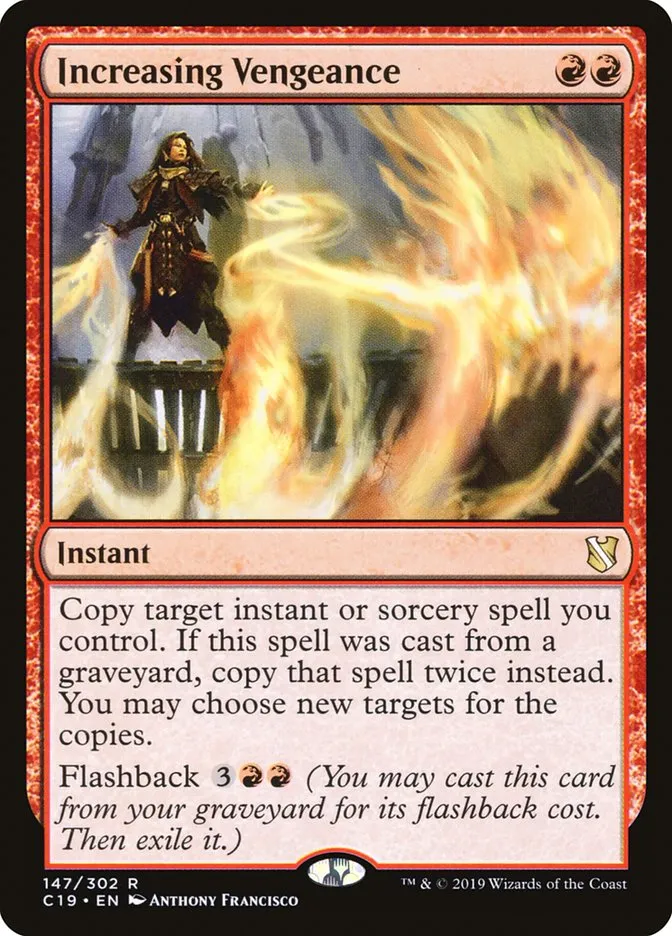 2019 Commander 2019 Increasing Vengeance #147 rare card image