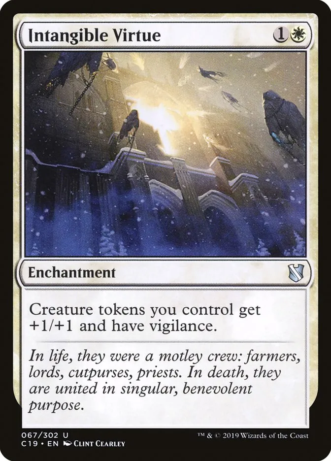 2019 Commander 2019 Intangible Virtue uncommon #67 uncommon card image
