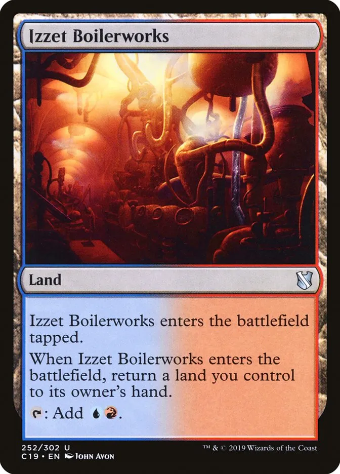 2019 Commander 2019 Izzet Boilerworks #252 uncommon card image