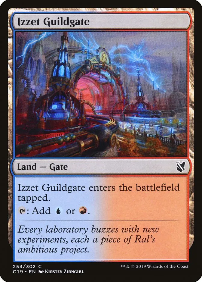 2019 Commander 2019 Izzet Guildgate common #253 common card image