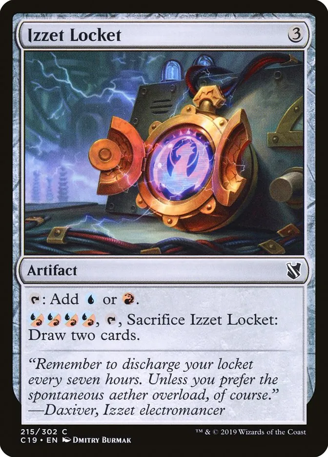 2019 Commander 2019 Izzet Locket common #215 common card image