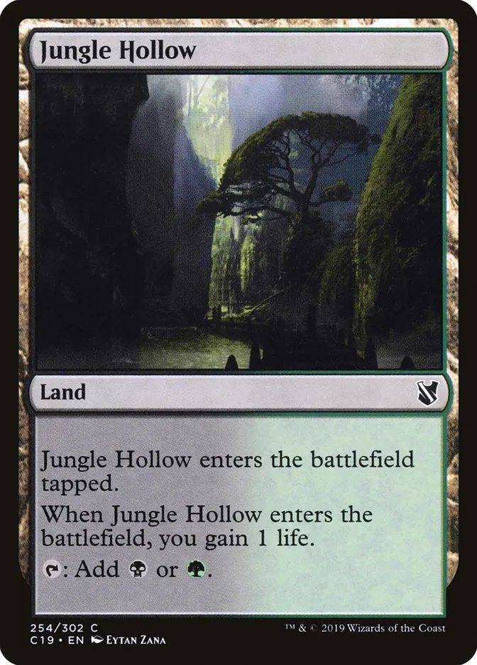 2019 Commander 2019 Jungle Hollow common #254 common card image
