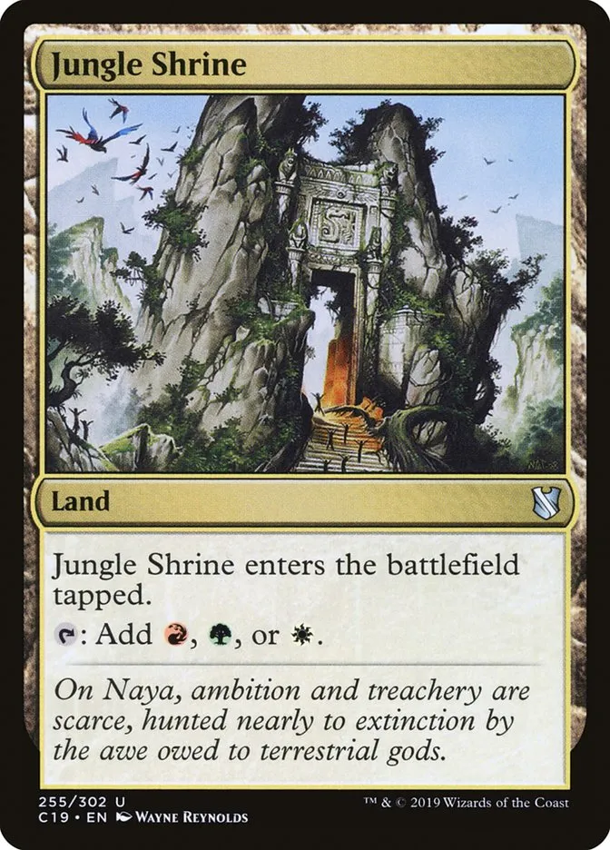 2019 Commander 2019 Jungle Shrine #255 uncommon card image