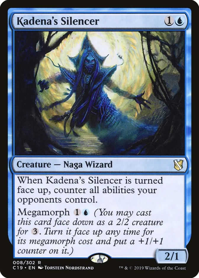 2019 Commander 2019 Kadena's Silencer #8 rare card image