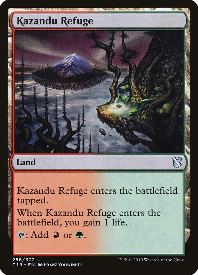 2019 Commander 2019 Kazandu Refuge #256 uncommon card image