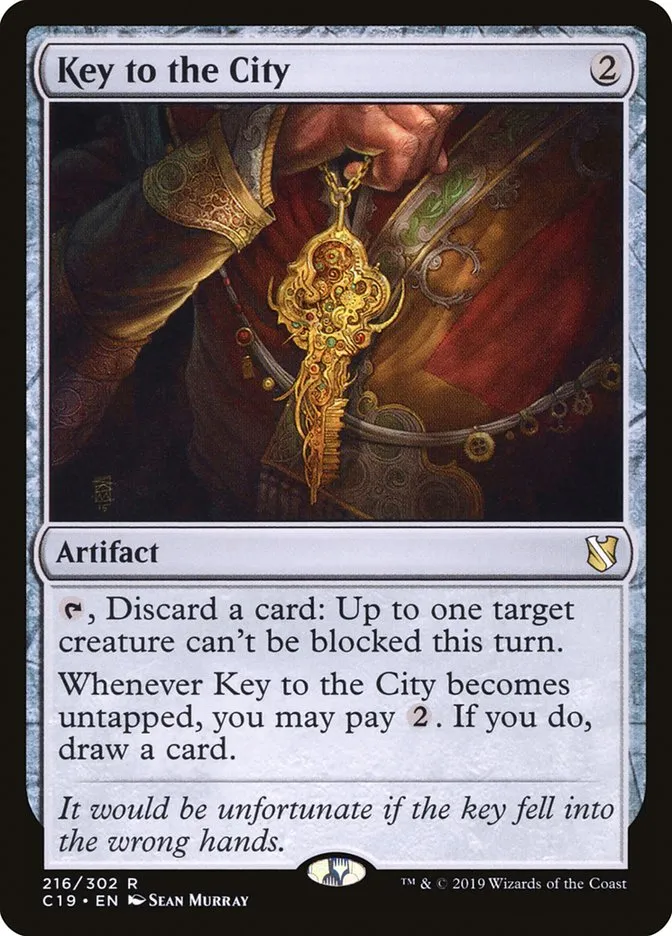 2019 Commander 2019 Key to the City #216 rare card image