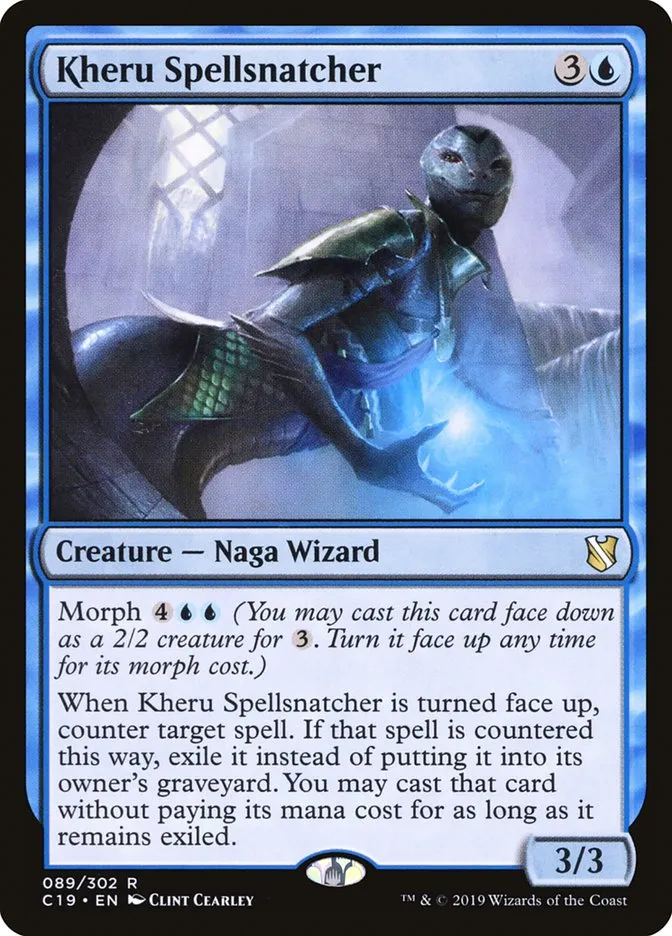 2019 Commander 2019 Kheru Spellsnatcher #89 rare card image
