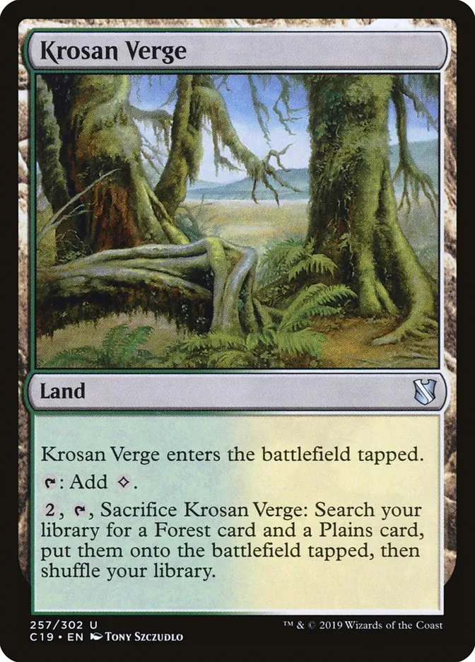 2019 Commander 2019 Krosan Verge #257 uncommon card image