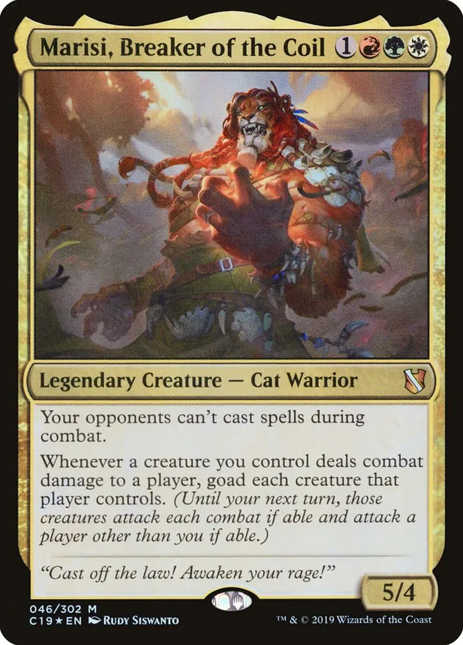 2019 Commander 2019 Marisi, Breaker of the Coil #46 mythic card image