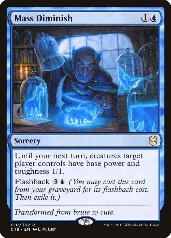 2019 Commander 2019 Mass Diminish rare #10 rare card image