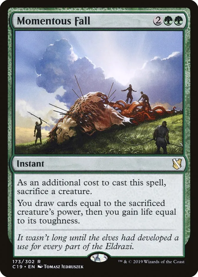 2019 Commander 2019 Momentous Fall #173 rare card image