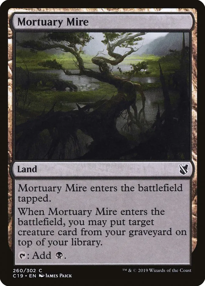 2019 Commander 2019 Mortuary Mire common #260 common card image