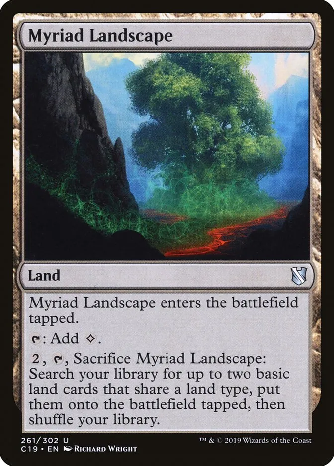 2019 Commander 2019 Myriad Landscape uncommon #261 uncommon card image