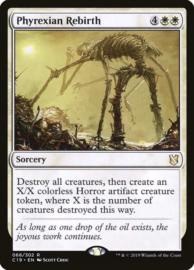 2019 Commander 2019 Phyrexian Rebirth #68 rare card image
