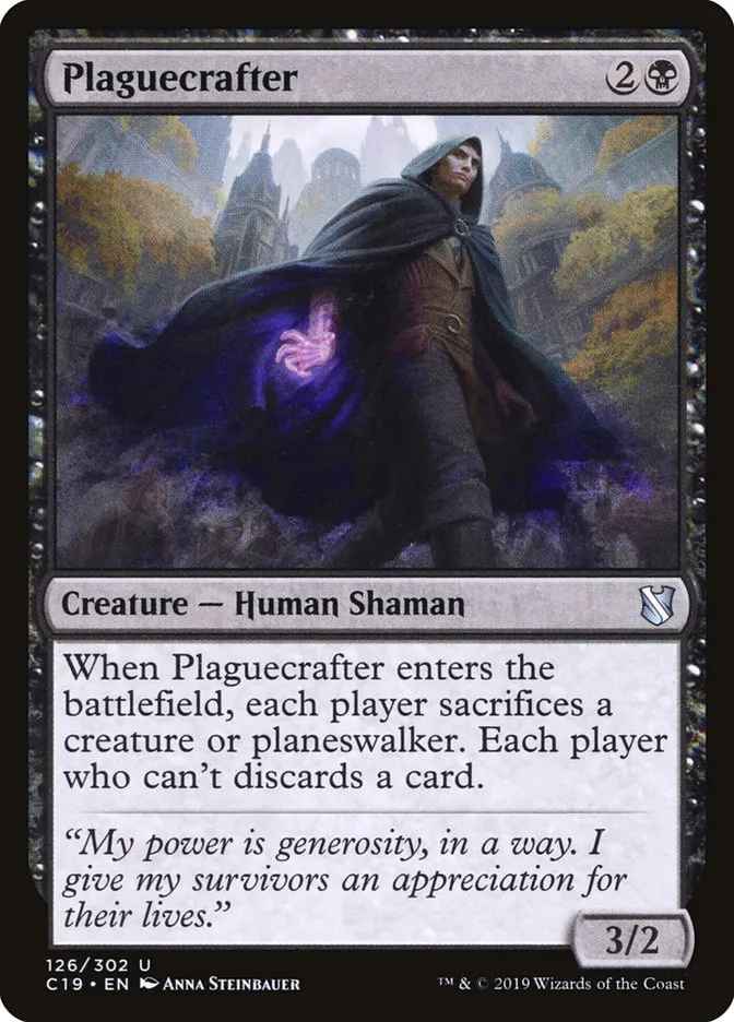 2019 Commander 2019 Plaguecrafter uncommon #126 uncommon card image