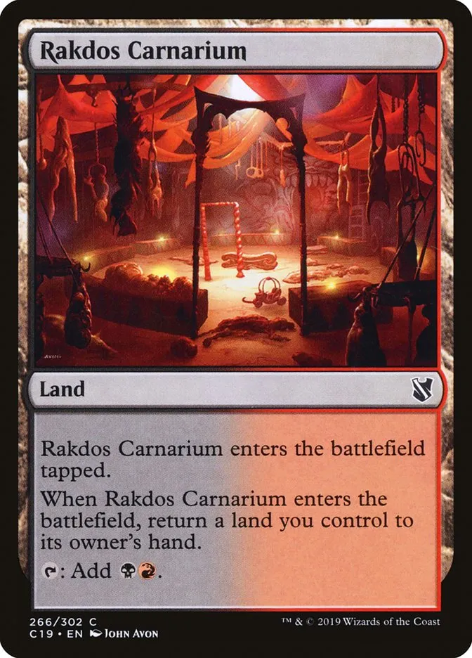 2019 Commander 2019 Rakdos Carnarium common #266 common card image