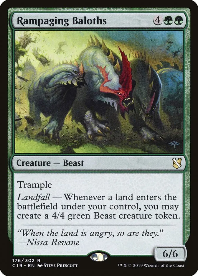 2019 Commander 2019 Rampaging Baloths #176 rare card image