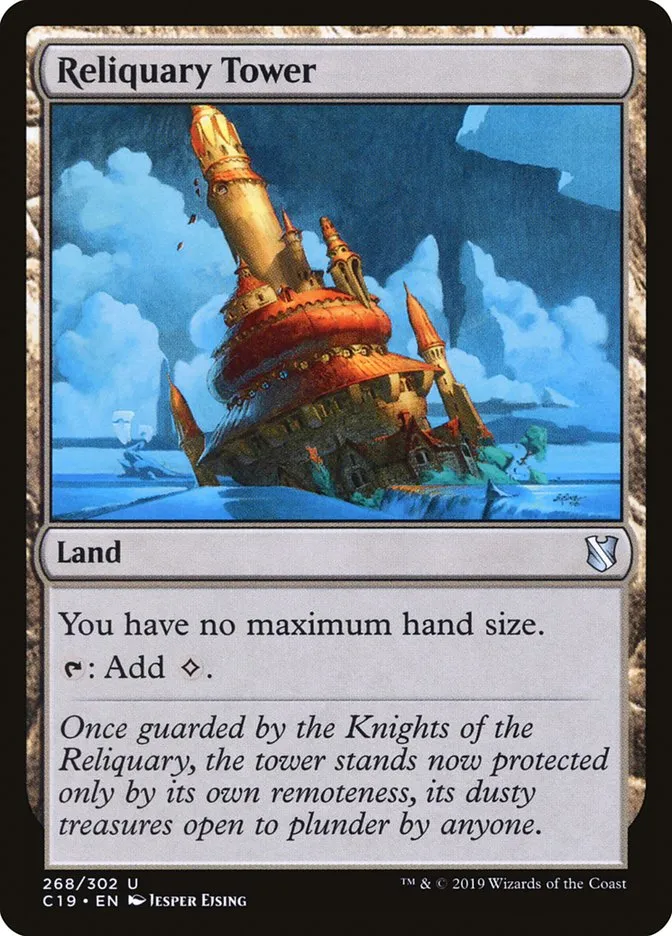 2019 Commander 2019 Reliquary Tower #268 uncommon card image