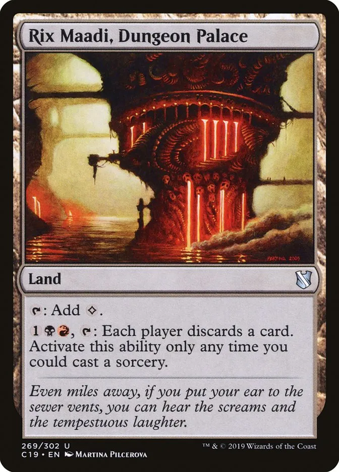 2019 Commander 2019 Rix Maadi, Dungeon Palace #269 uncommon card image