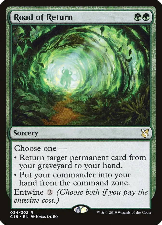 2019 Commander 2019 Road of Return #34 rare card image